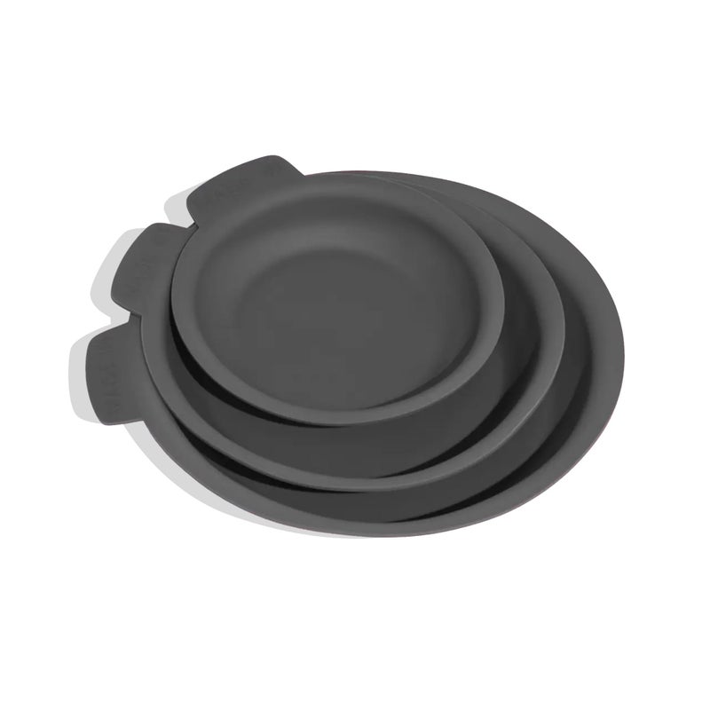 Madein Made In Cookware | 3 Piece Set (Includes 8",10",12") Frying Pan Protectors | Graphite | Molded Silicone | Dishwasher Safe - Image 1