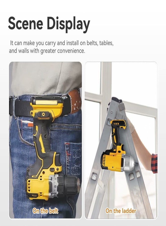 اولنوسو مشابك حزام لـ Dewalt، 6 قطع من مشابك أدوات الحفر المصنوعة من الفولاذ المقاوم للصدأ 304 مع براغي لـ Dewalt N268241 N086039 مناسبة لأدوات الطاقة 20 فولت لـ DCD980 DCD985 DCD980L2 DCD985L2 - Image 5