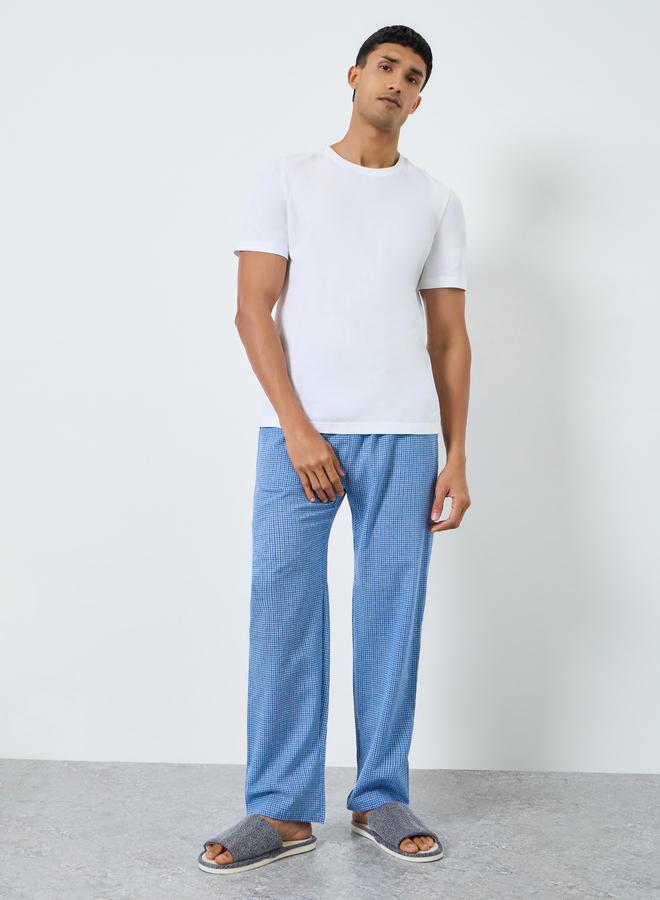Styli Men Checked Relaxed Fit Pyjama Bottom - Image 2