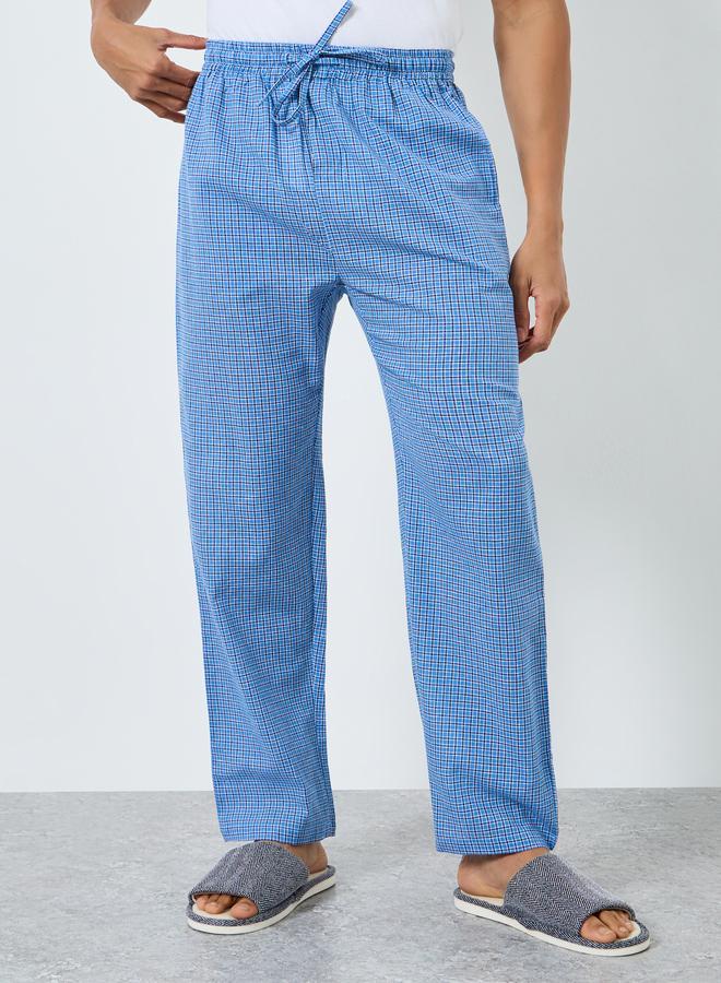 Styli Men Checked Relaxed Fit Pyjama Bottom - Image 1