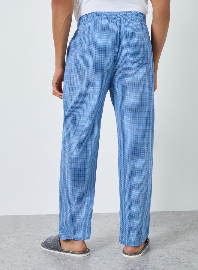 Styli Men Checked Relaxed Fit Pyjama Bottom - Image 3