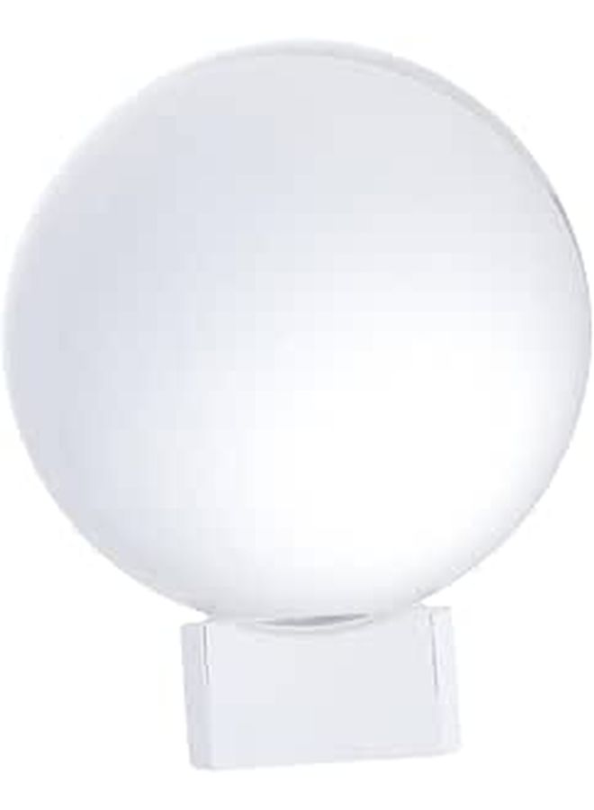White Glass Crystal Ball Sphere Stand Decorative Home Ornament - Image 1