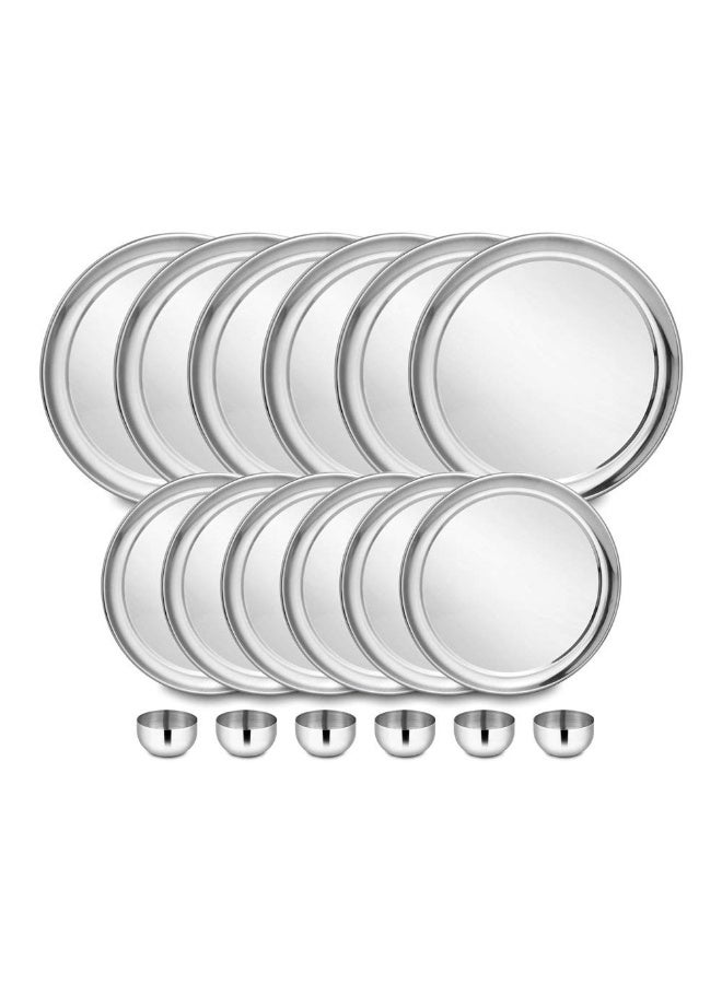 Shri & Sam Stainless Steel Dinner Set Shagun (46 Pcs Set) - Image 3
