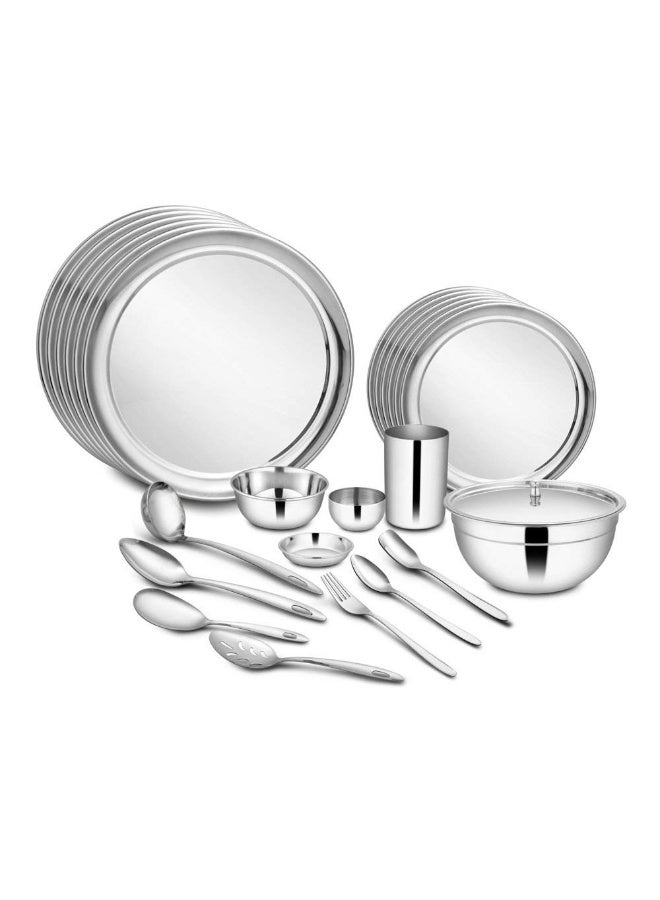 Shri & Sam Stainless Steel Dinner Set Shagun (46 Pcs Set) - Image 1