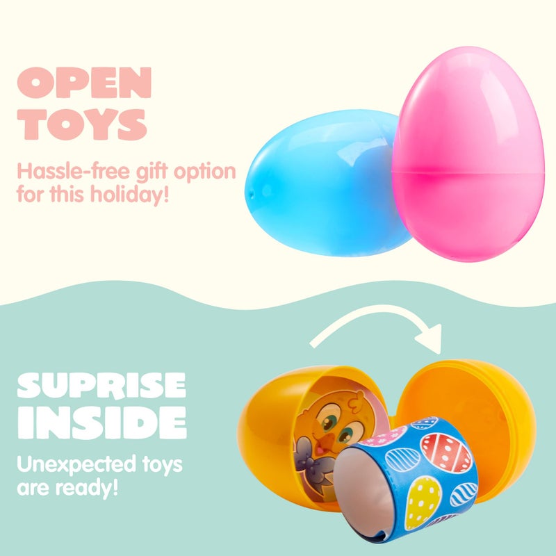 JOYIN 48 PCS Prefilled Easter Eggs with Assorted Toys, Stress Relief Toys for Easter Egg Hunt, Basket Stuffers, Party Favors, and Goodie Bag Fillers - Image 4