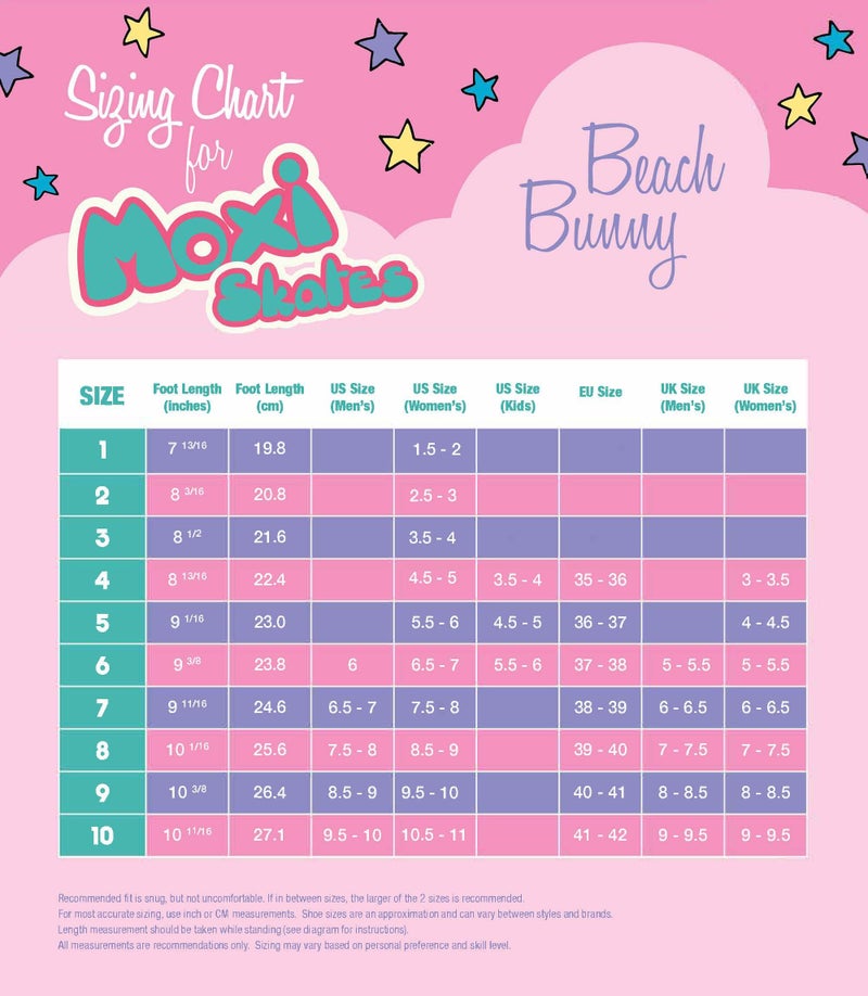 Moxi Beach Bunny Roller Skates for Women - Colorful, Precision-Fit Skate with High-Rebound Wheels, Moisture-Wicking Lining & Padding, Roller Skates, Peach Blanket - 4 - Image 5