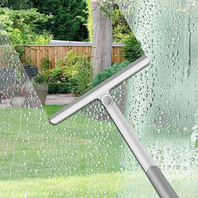 KOIME Multifunctional Window Mesh Screen Cleaner Window Screen Cleaning Wiper Long Handle Washing Equipment Detachable Window Cleaner Tool 360 Degree Window Cleaner 2024