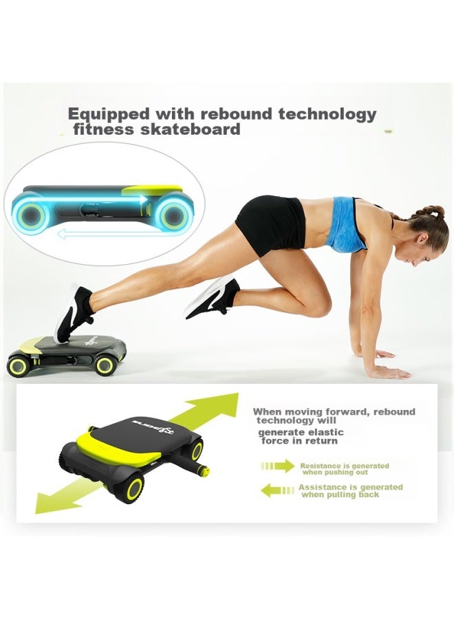 WONDER CORE Wondercore Automatic Rebound Ab Wheel Fitness Equipment For Abdominal Exercises, Skateboard Exercise Machine For Men's Home Use - Image 2