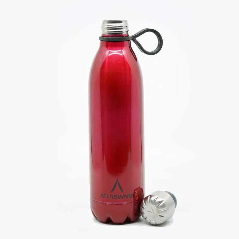 Atlasware 500ml Vacuum Flask - Red - Image 2