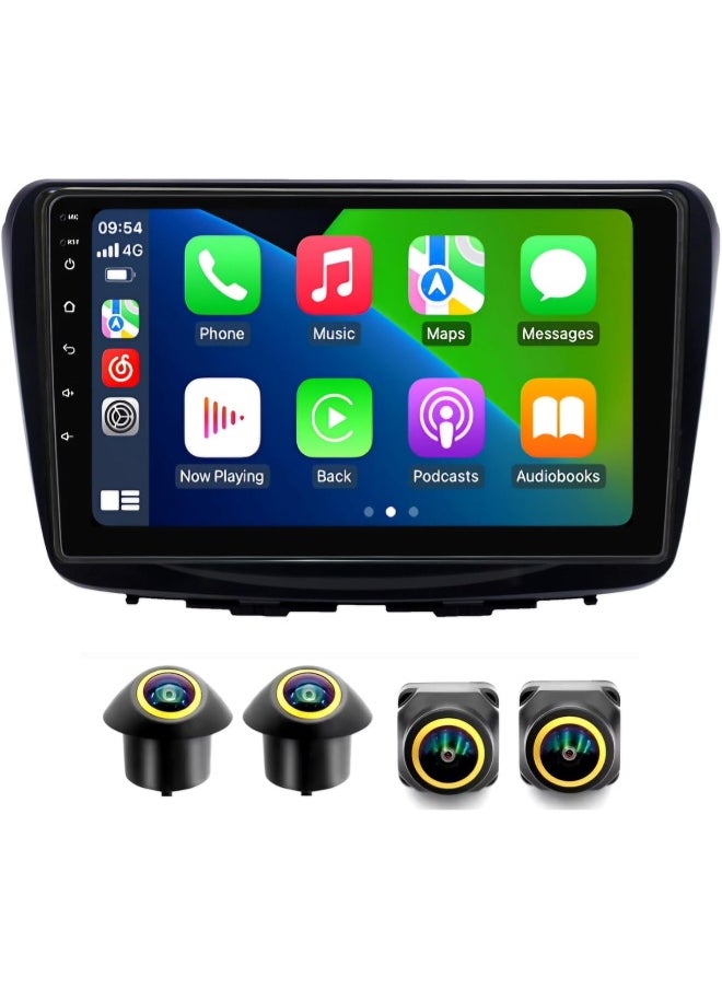 Vierex Fit Suzuki Baleno Car Stereo Android Screen 2016-2021 With Apple Carplay Android Auto Wireless WiFi DSP AHD Camera Included Fast Interface (4+32GB 360D Cameras)  - Image 1