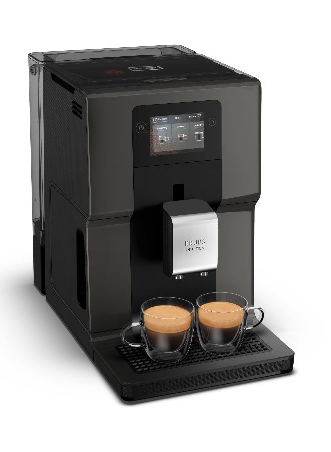 KRUPS Intuition Preference | Coffee Machine | 3.5" Color Touchscreen Coffee Maker | Intuitive | Color Light Indicators | 50-60Hz | Black | EA872BM0 3 L 1450 W EA872BM0 black - Image 1