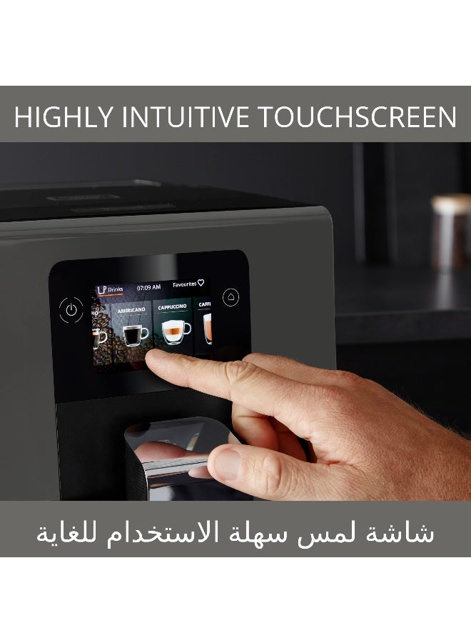 KRUPS Intuition Preference | Coffee Machine | 3.5" Color Touchscreen Coffee Maker | Intuitive | Color Light Indicators | 50-60Hz | Black | EA872BM0 3 L 1450 W EA872BM0 black - Image 4