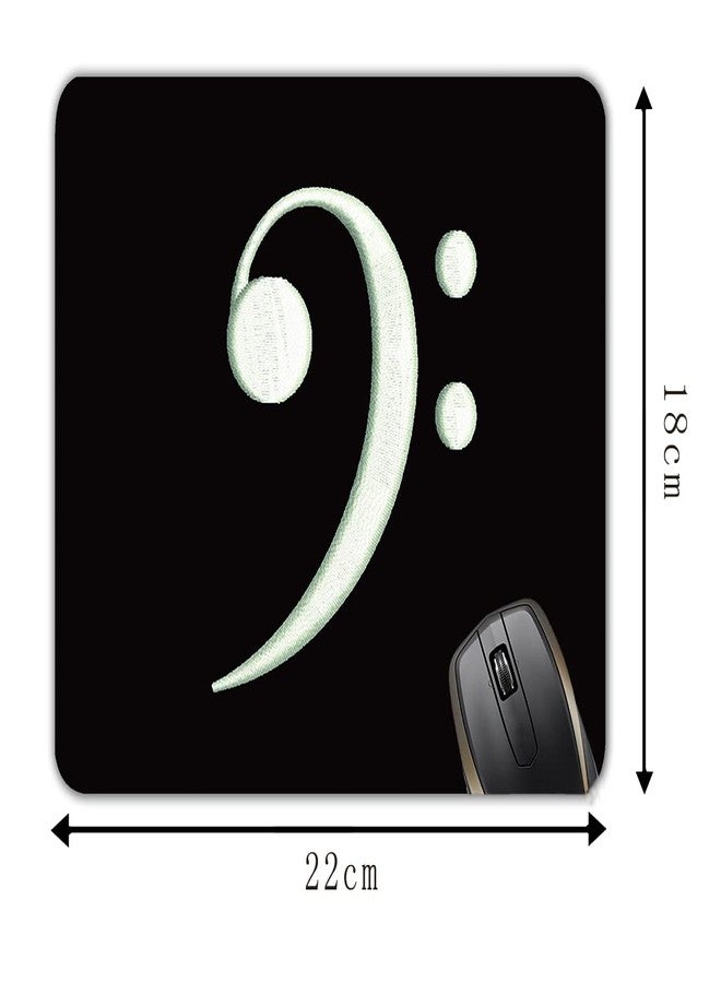 Bass Clef Music Inspired Gift Mouse Pad Mat Mousepad 8.6 X 7.1 in - Image 3