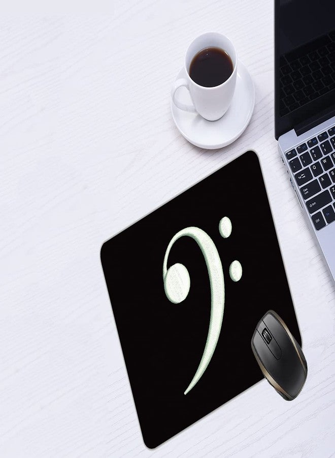 Bass Clef Music Inspired Gift Mouse Pad Mat Mousepad 8.6 X 7.1 in - Image 2