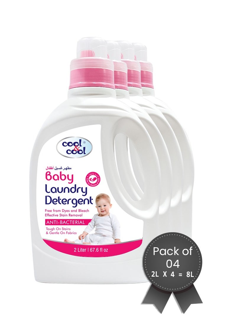 Cool & Cool Baby Laundry Detergent 4 x 2L  - Image 1
