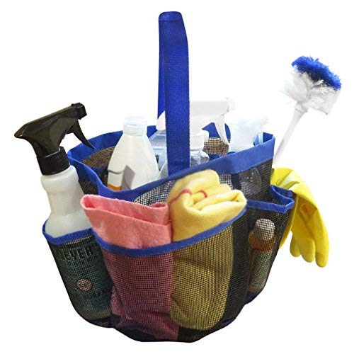 ONTRIP ONTRIP Hanging Toiletry Bag and Bath Organizer Shower Caddy with 8 Storage Compartments (Blue) - Image 5