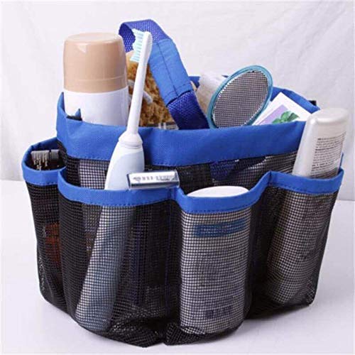 ONTRIP ONTRIP Hanging Toiletry Bag and Bath Organizer Shower Caddy with 8 Storage Compartments (Blue) - Image 2