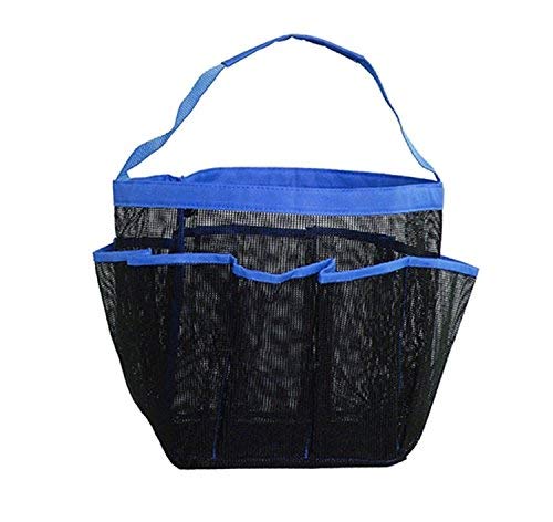 ONTRIP ONTRIP Hanging Toiletry Bag and Bath Organizer Shower Caddy with 8 Storage Compartments (Blue) - Image 3