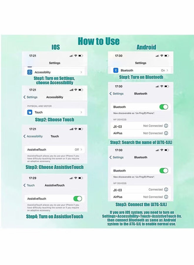 با لوف جهاز تحكم عن بعد بلوتوث للفيديو، تمرير صفحات الصور، خاتم تمرير لاسلكي صغير لإعطاء إعجاب، الصفحة للأعلى وللأسفل، متوافق مع iPhone و iPad و Android و iOS (وردي) - Image 3