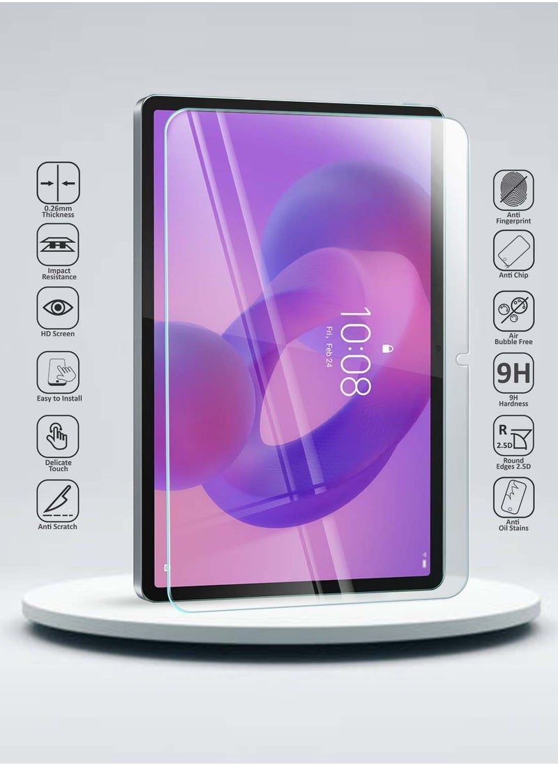 Wtech Lenovo Idea Tab Pro 4G 2025 (12.7 inches) WTech Premium Series Curved Edges Full Cover Tempered Glass Screen Protector (TSGPCN) - Clear  - Image 2