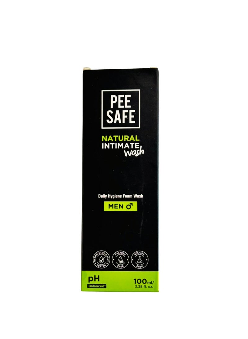 PeeSafe Natural Daily Intimate wash for men with Ayurveda Extracts, Tea Tree essential oil, Antibacterial & Antifungal, Relieves Itching & Irritation, Dermatologically Tested, 100ml - Image 3