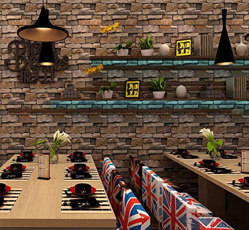MelunMer 3D Rock Stone Peel and Stick Wallpaper Stone Contact Paper Self Adhesive Removable Wallpaper for Bedroom Contact Paper for Walls Vinyl 118 in L 17.7 in W - Image 5
