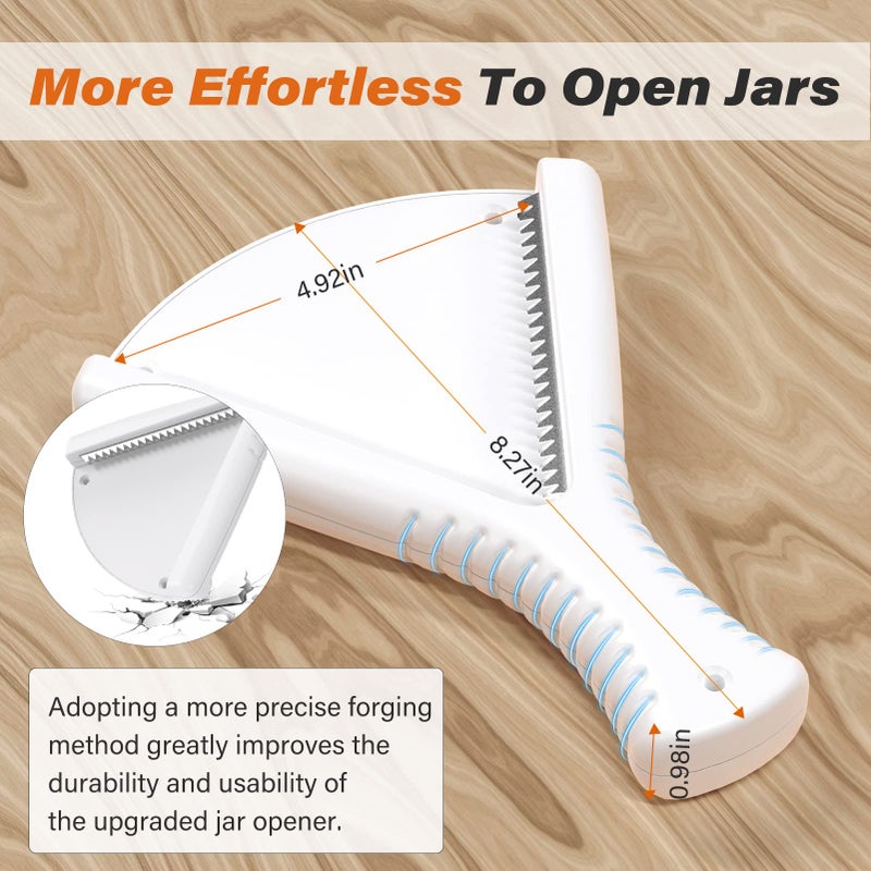 ReneeChef Jar Opener For Weak Hands  Dual Usage | Easy Grip Jar Opener & Under Cabinet Lid Opener  Super Durable Bottle Opener Effortless To Open Any Size Lid  Advanced Jar Lid Opener For Seniors With Arthritis - Image 4