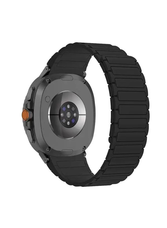 Dark Green Magnetic Silicone Sport Band for Galaxy Watch 8 40mm 44mm 46mm Classic - Image 3