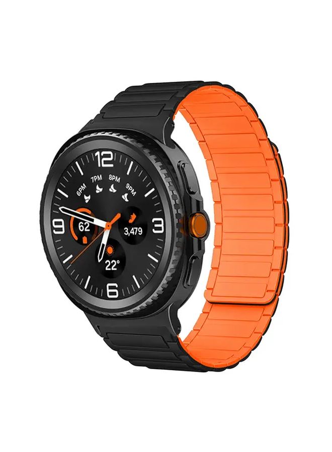 Dark Green Magnetic Silicone Sport Band for Galaxy Watch 8 40mm 44mm 46mm Classic - Image 4