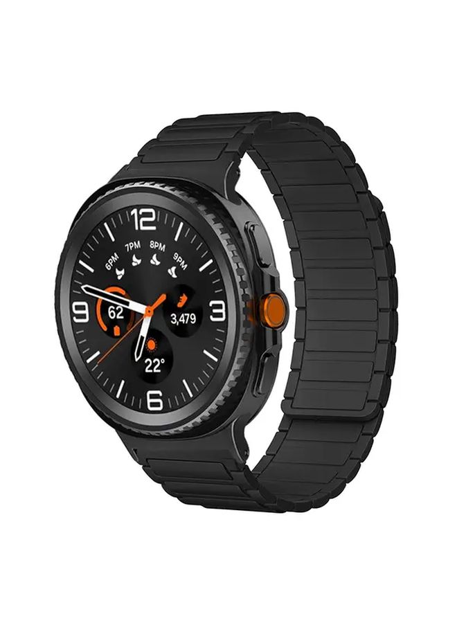 Dark Green Magnetic Silicone Sport Band for Galaxy Watch 8 40mm 44mm 46mm Classic - Image 2