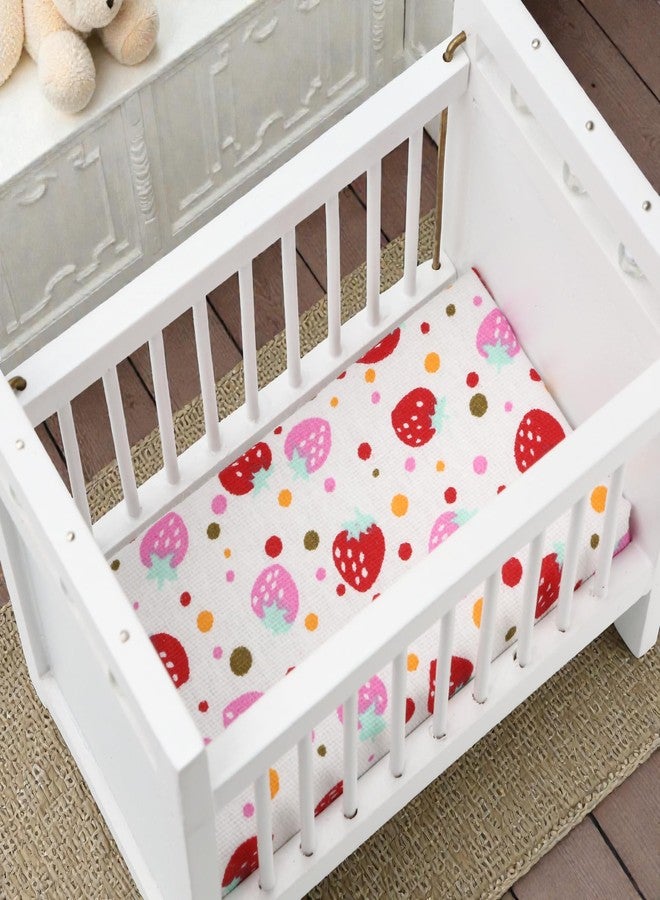 KH866 1/12 Scale Miniature Crib Wooden Bed – Figurine Display Furniture, Decorative Scene Prop - Image 3