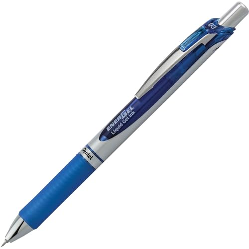 Pentel قلم جل سائل قابل للسحب من بنتل إينرجل، (0.3 مم)، طرف إبرة، خط رفيع جداً، حبر أزرق، عبوة من 3 (BLN73BP3C) - Image 3