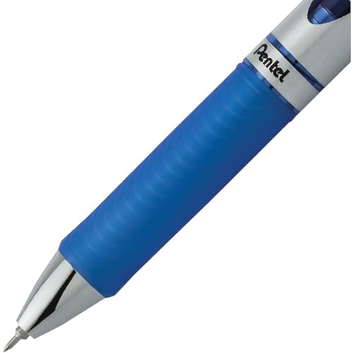 Pentel قلم جل سائل قابل للسحب من بنتل إينرجل، (0.3 مم)، طرف إبرة، خط رفيع جداً، حبر أزرق، عبوة من 3 (BLN73BP3C) - Image 4