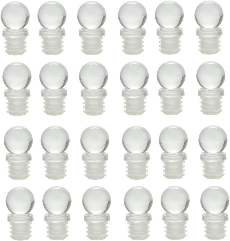 Nakpunar Nakpunar 24 pcs Glass Bottle Stoppers for Wine Beverages Soda Champagne Liquors Oils  - Image 1