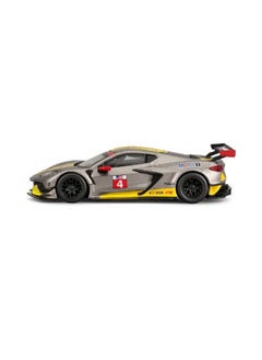 Bburago Bburago Chevrolet Corvette C8.R 2020 Die-cast Car (1:43, Silver/Yellow)  - Image 3
