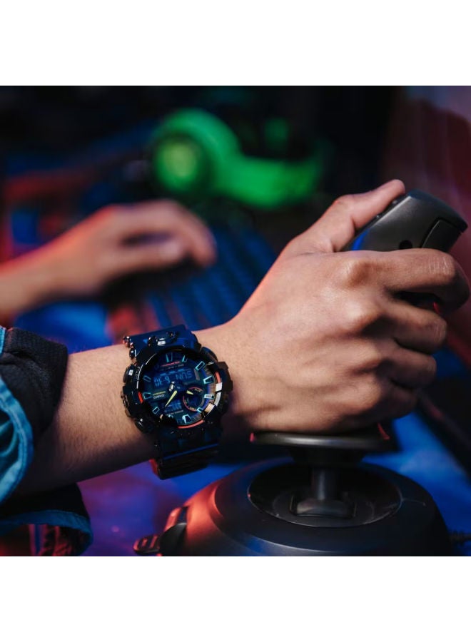CASIO Resin Digital Watch GA-700RGB-1ADR - Image 4