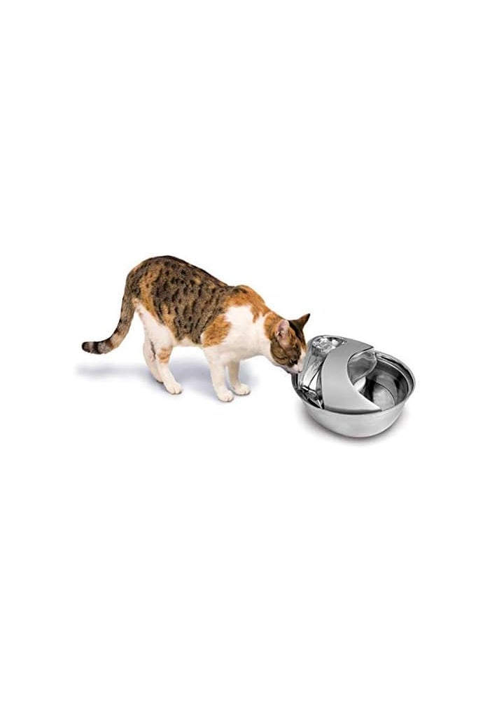 Pioneer Pet Raindrop Design Stainless Steel Drinking Fountain for Cats and Dogs - Image 2