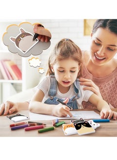Muyixin 24 Pads Cute Sticky Notes Cartoon Sticky Kawaii Sticky Notes Self Stick Memo Pad for Office Home Kids Students Roommates Tab Gifts (Cute Animals)  - Image 4