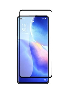 شيزي واقي شاشة من الزجاج المقوى لهاتف Oppo Reno5 Pro 5G شفاف / أسود  - Image 1