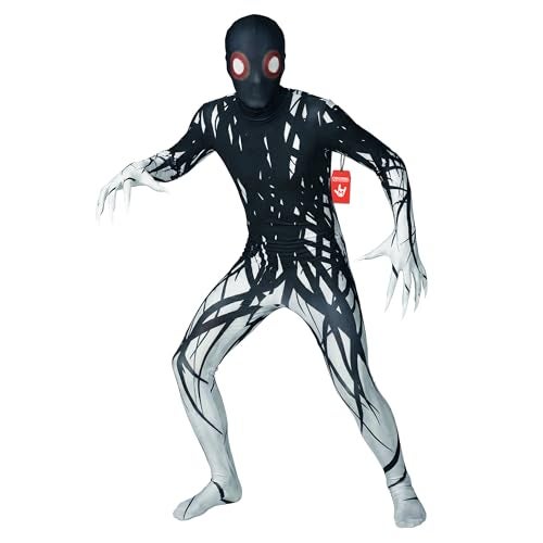 Morphsuits Boys Scary Halloween Costume For Kids Zalgo Slenderman Rake Bodysuit Skinsuit Boys Girls Large - Image 1