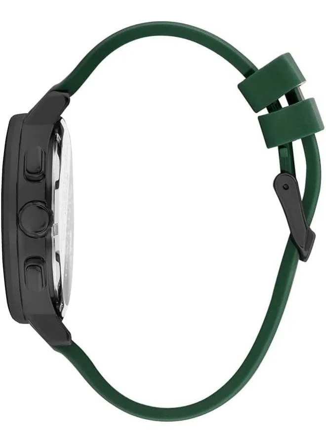 BEVERLY HILLS POLO CLUB Beverly Hills Polo Club Men's Quartz Movement Watch, Multi Function Display and Silicone Strap - BP3211X.377, Green
