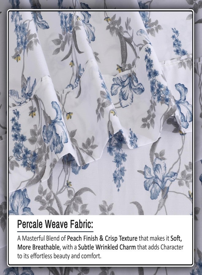 RUVANTI 100% Organic Cotton Sheets Queen Size, Percale Weave, GOTS Certified, 4-Piece Set, Deep Pocket 15", Crisp & Breathable, Soft Durable Bedding, Sábanas Algodón Orgánico - Deluxe - Image 4