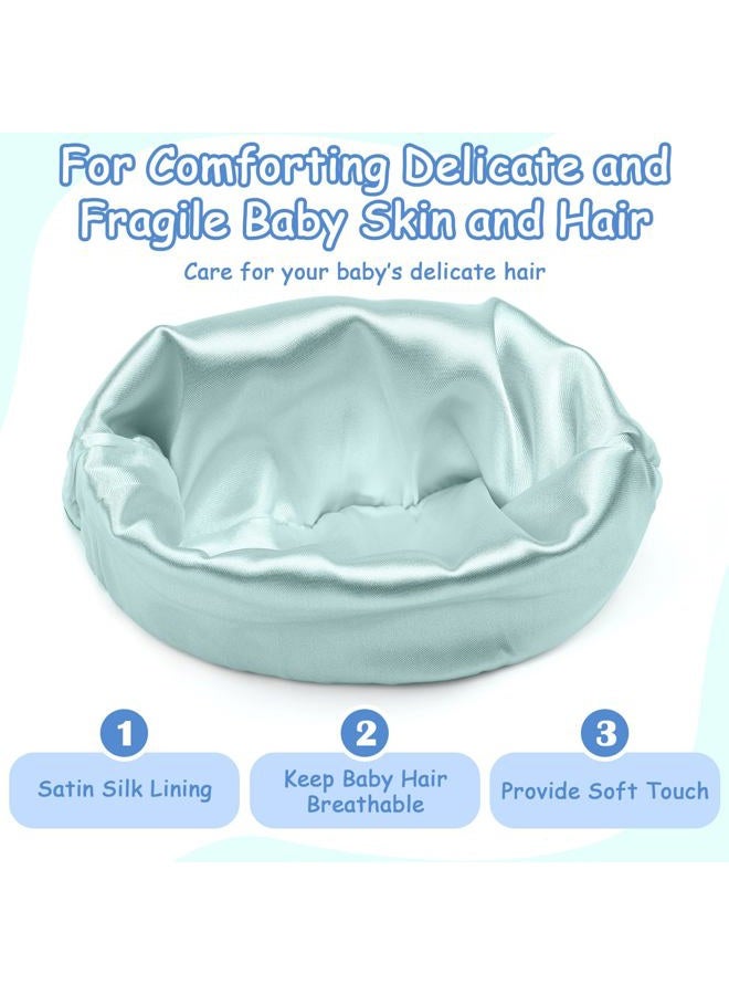 Cotwinter 6 Pcs Satin Lined Baby Newborn Hats Silk Satin Lined Beanie Toddler Hat for Hospital Infant Girls Boys 0-6 Months, Fresh Color, One Size - Image 4