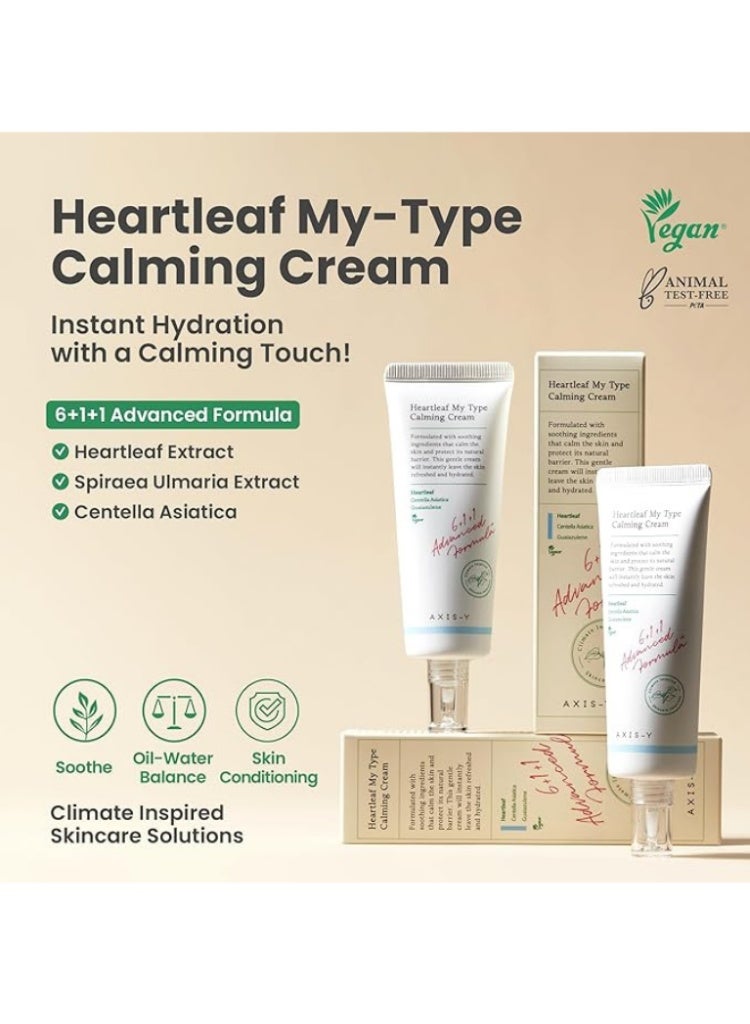 AXIS-Y Heartleaf My Type Calming Cream 60 ml | Hydrating Gel Moisturizer | Sensitive Skin | Centella Asiatica | Dehydrated Skin | Korean Skincare - Image 4