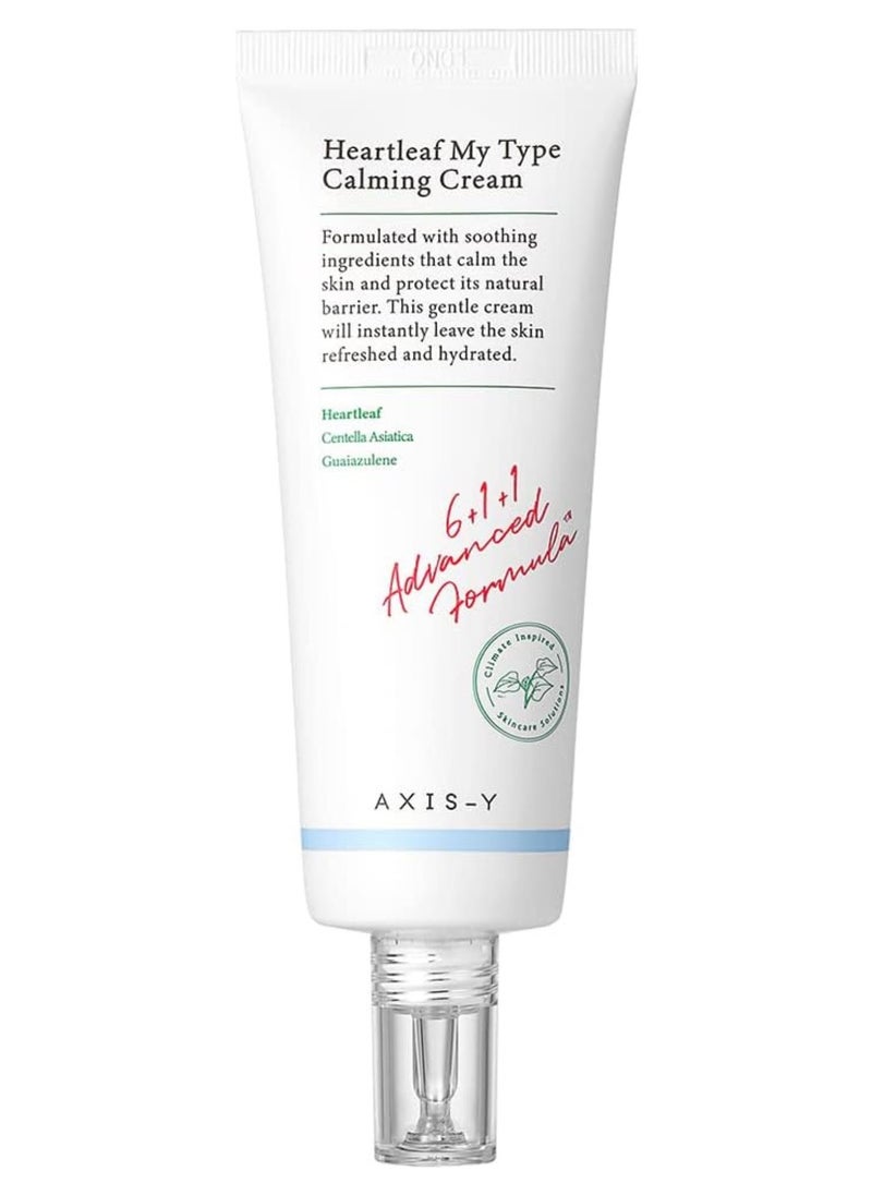 AXIS-Y - AXIS-Y Heartleaf My Type Calming Cream 60 ml | Hydrating Gel Moisturizer | Sensitive Skin | Centella Asiatica | Dehydrated Skin | Korean Skincare - Image 1