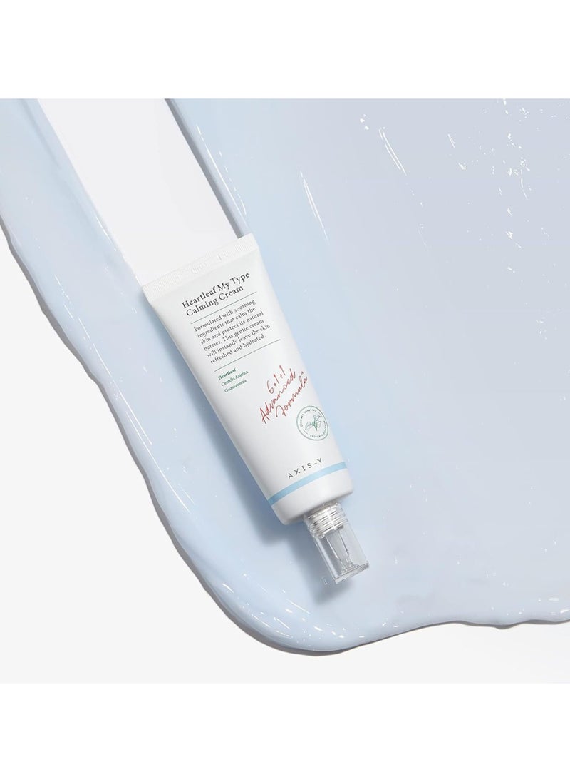 AXIS-Y - AXIS-Y Heartleaf My Type Calming Cream 60 ml | Hydrating Gel Moisturizer | Sensitive Skin | Centella Asiatica | Dehydrated Skin | Korean Skincare - Image 1