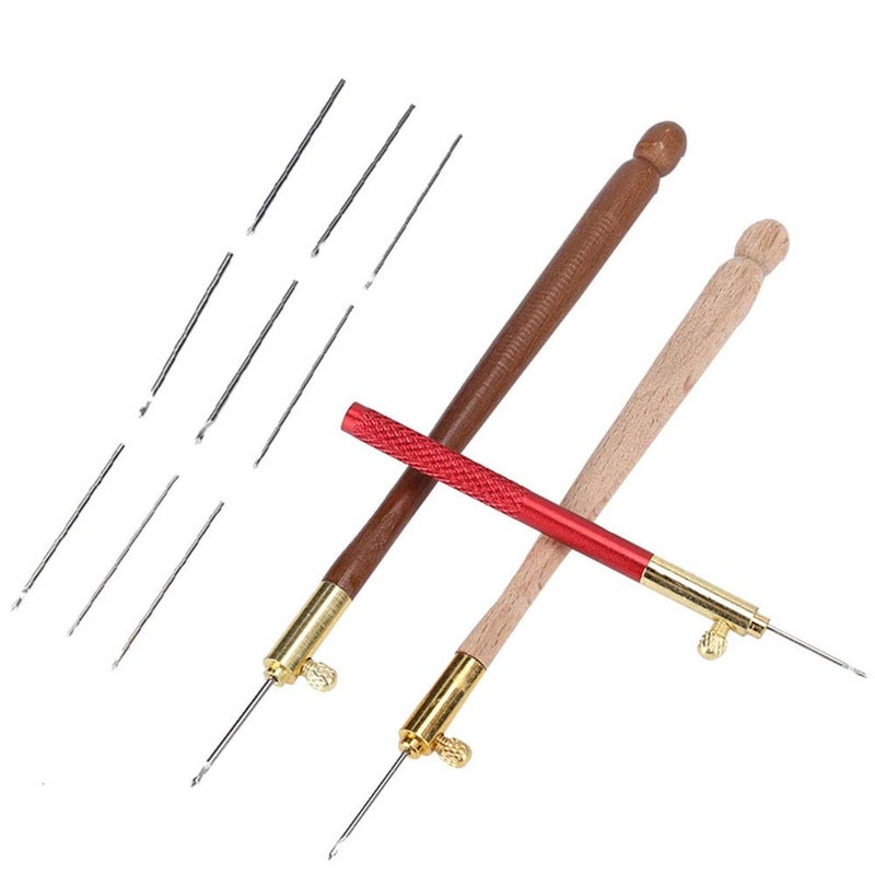 Tambour Hook Ambour EmbroideryKitchen Tool Hook Punch Embroidery Beading Needle Tools Crochet Tool for Women Beginners