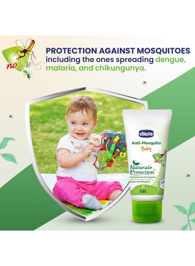 Chicco Anti-Mosquito Gel for Babies, 50ml | Natural Protection from Disease Spreading Mosquitoes | Dermatologically tested | Free from DEET, Alcohol and Colours - Image 3