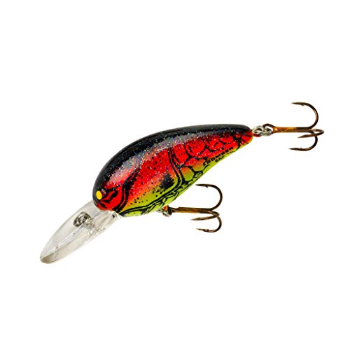 Bomber Lures Model A Crankbait Fishing Lure, Freshwater Fishing Gear and Accessories, 2 1/8", 3/8 oz, Red Crawfish - Image 3