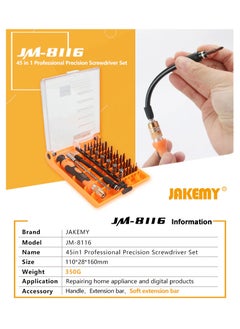 45 in 1 Professional precision screwdriver set JM-8116 - pzsku/ZC62D69C4B8573318EBA0Z/45/_/1713283109/cb3c0b65-16d4-40dc-8e07-6fd7c64508a6